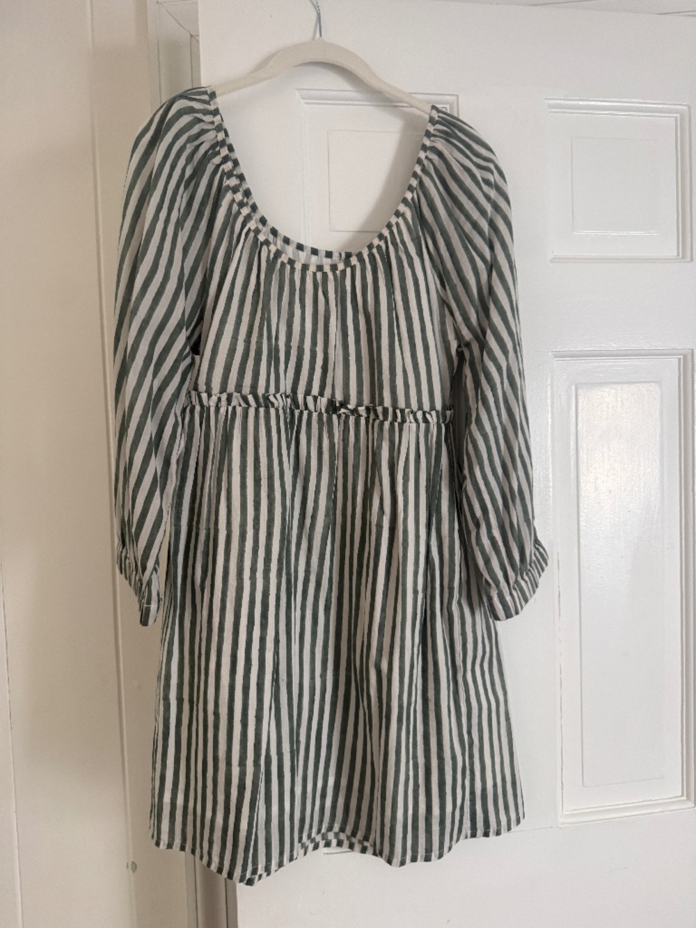 Emerson Fry Green/White Striped Dress